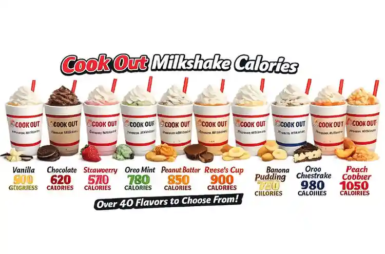 Cookout Milkshake Calories